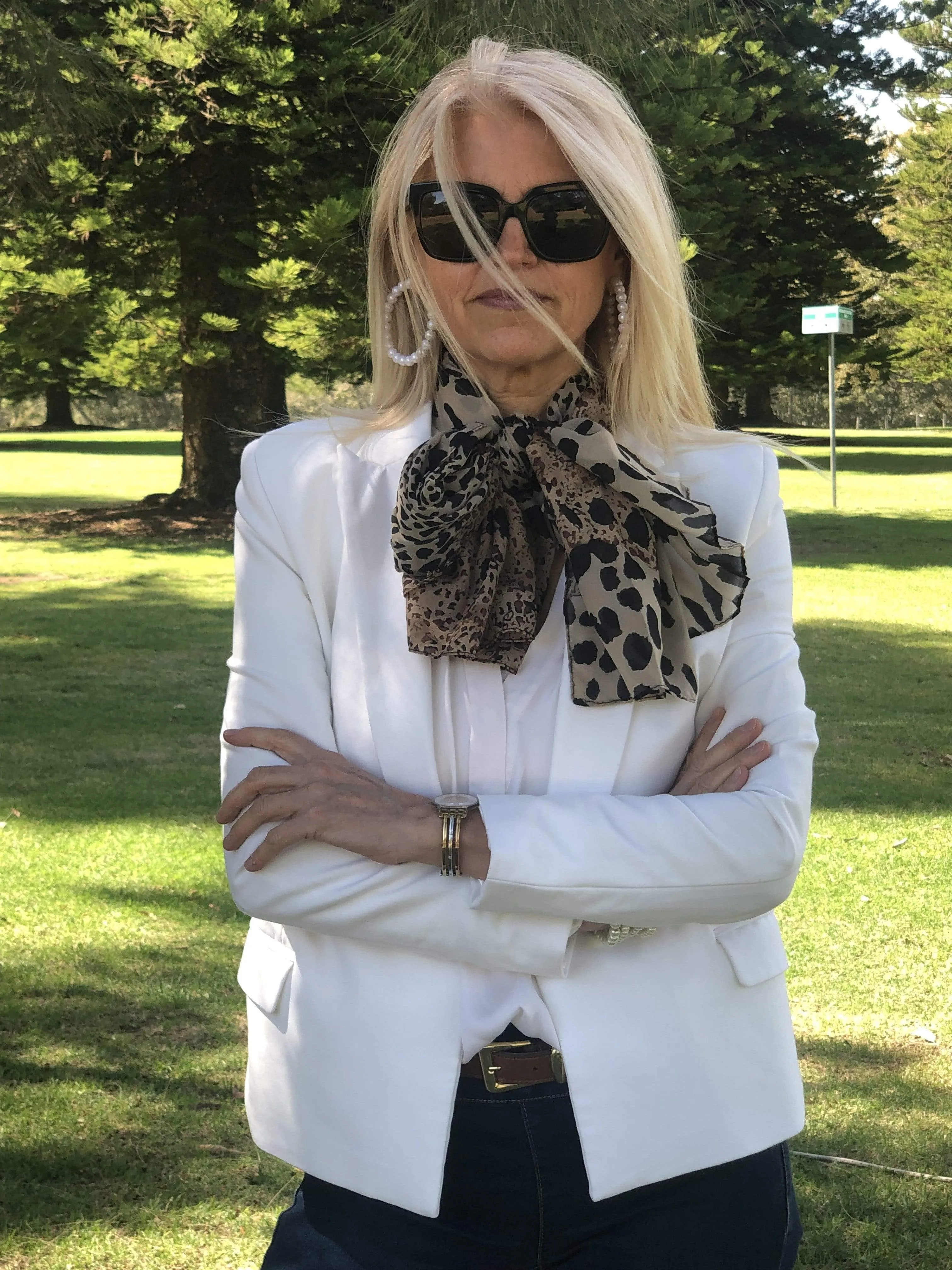 🧡 Scarf Leopard Print - Short scarf