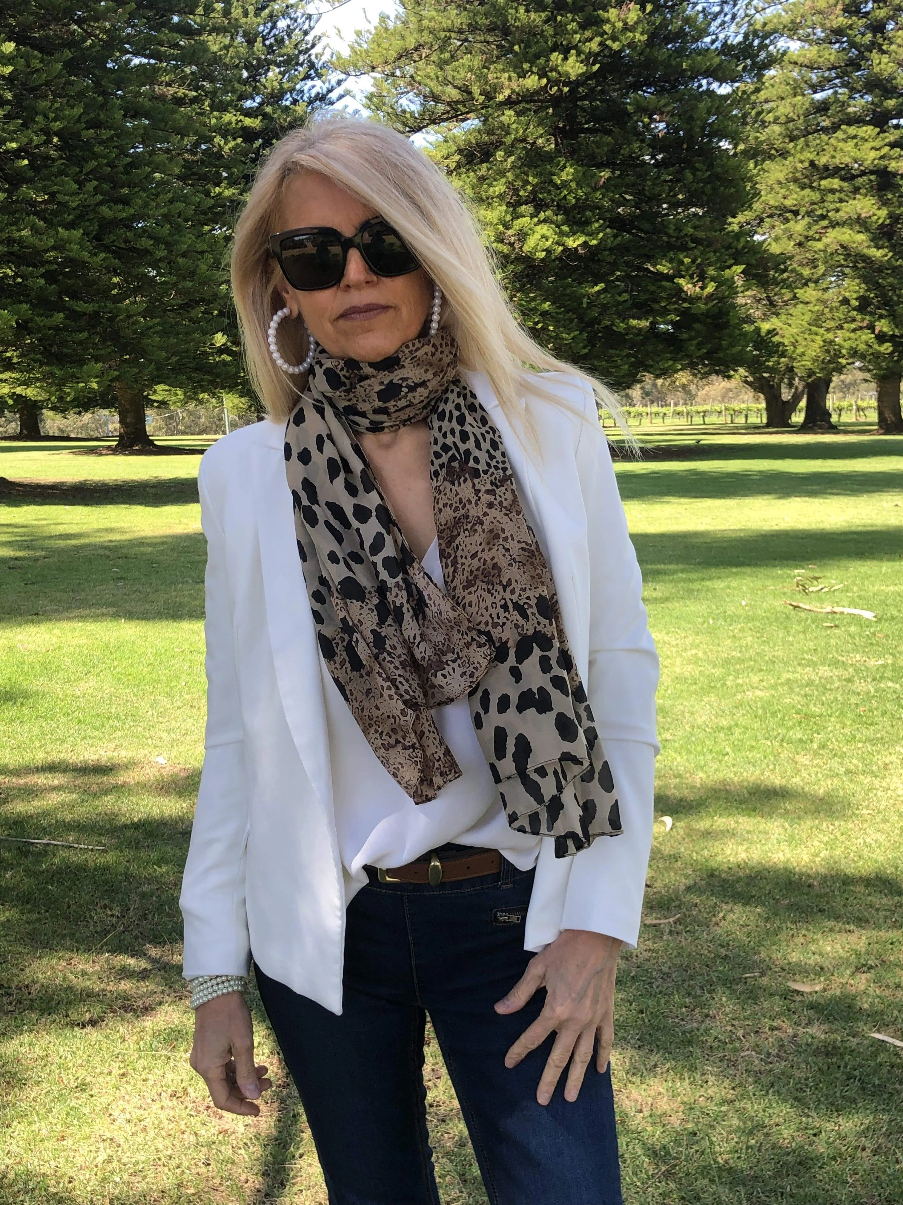 🧡 Scarf Leopard Print - Short scarf