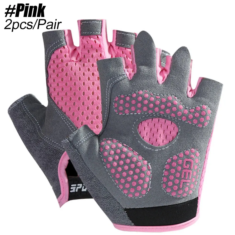 1Pair Kids Half Finger Gloves, Kids Boys Girls Cycling Gloves, Kids Fishing Gloves for Cycling Camping Fishing Outdoor Sports