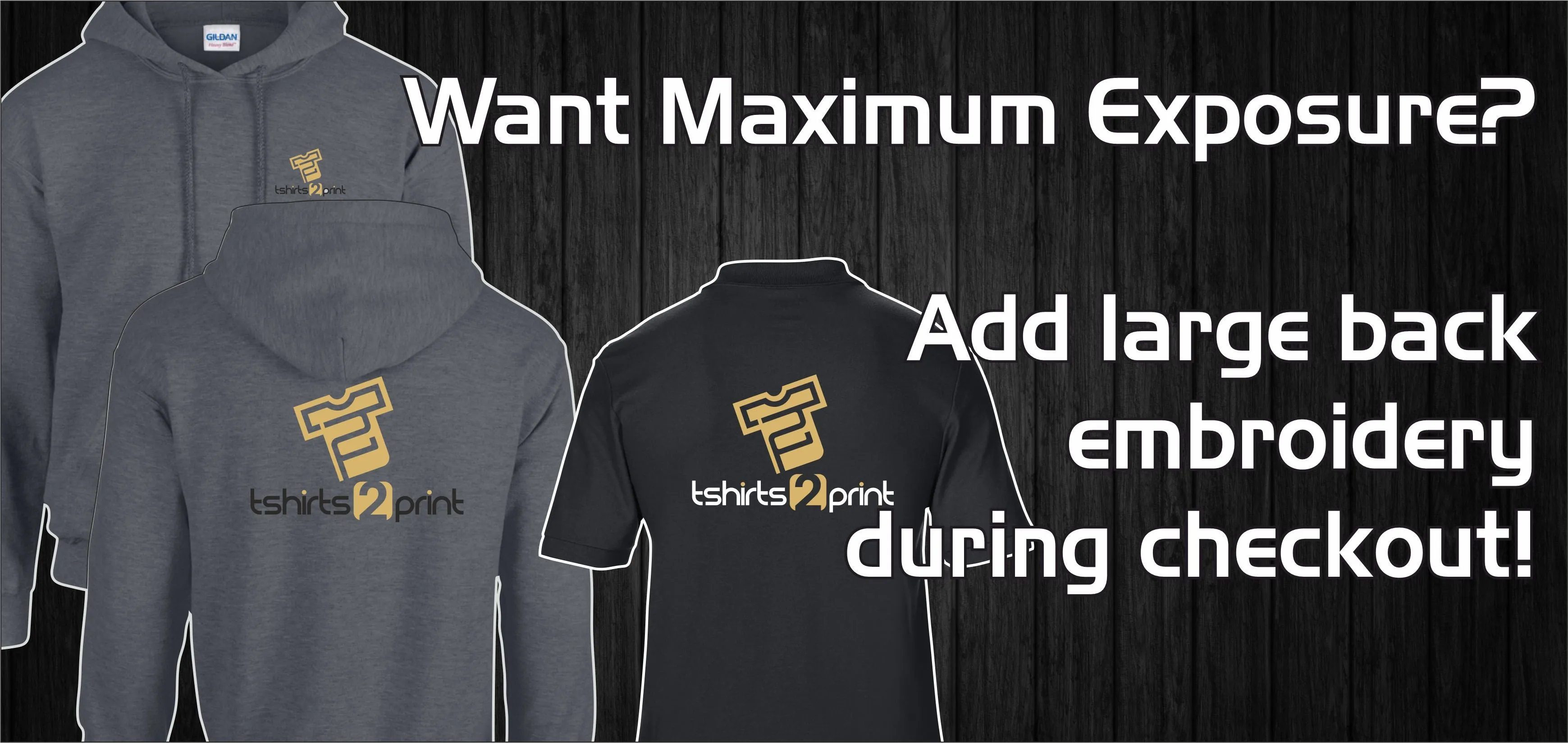 2 Polos & 1 Hoody with Embroidered LOGO (discount applied at checkout)