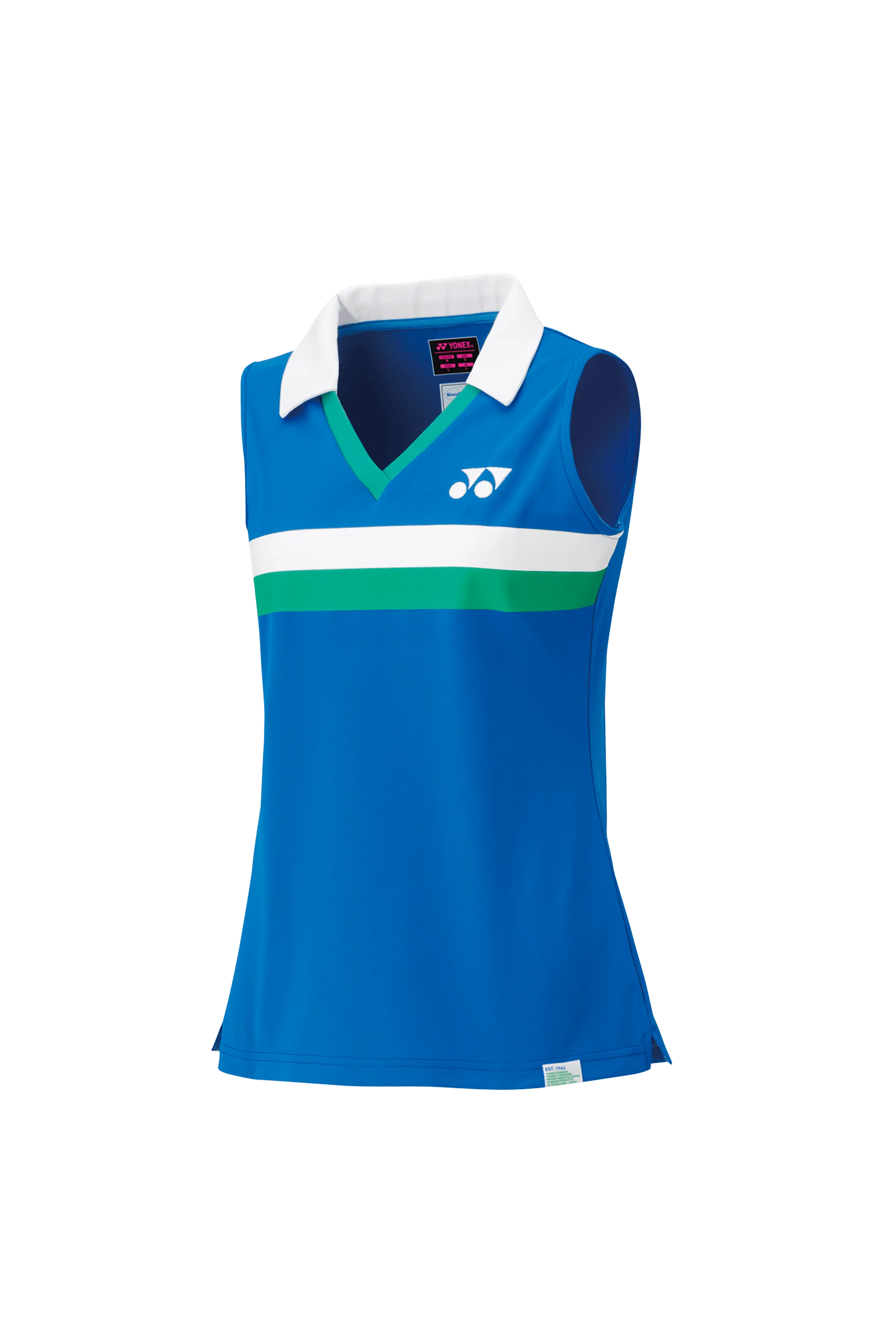 75TH Women's Sleeveless Polo Shirt 20627A [Sapphire Blue]