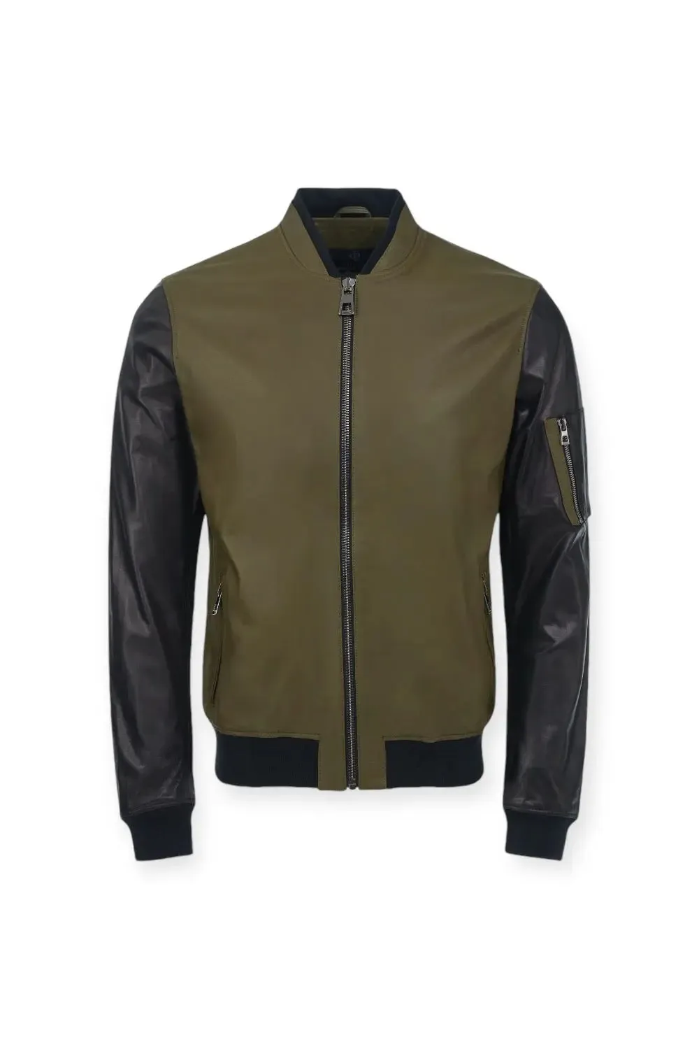 Adriano Leather Bomber Jacket