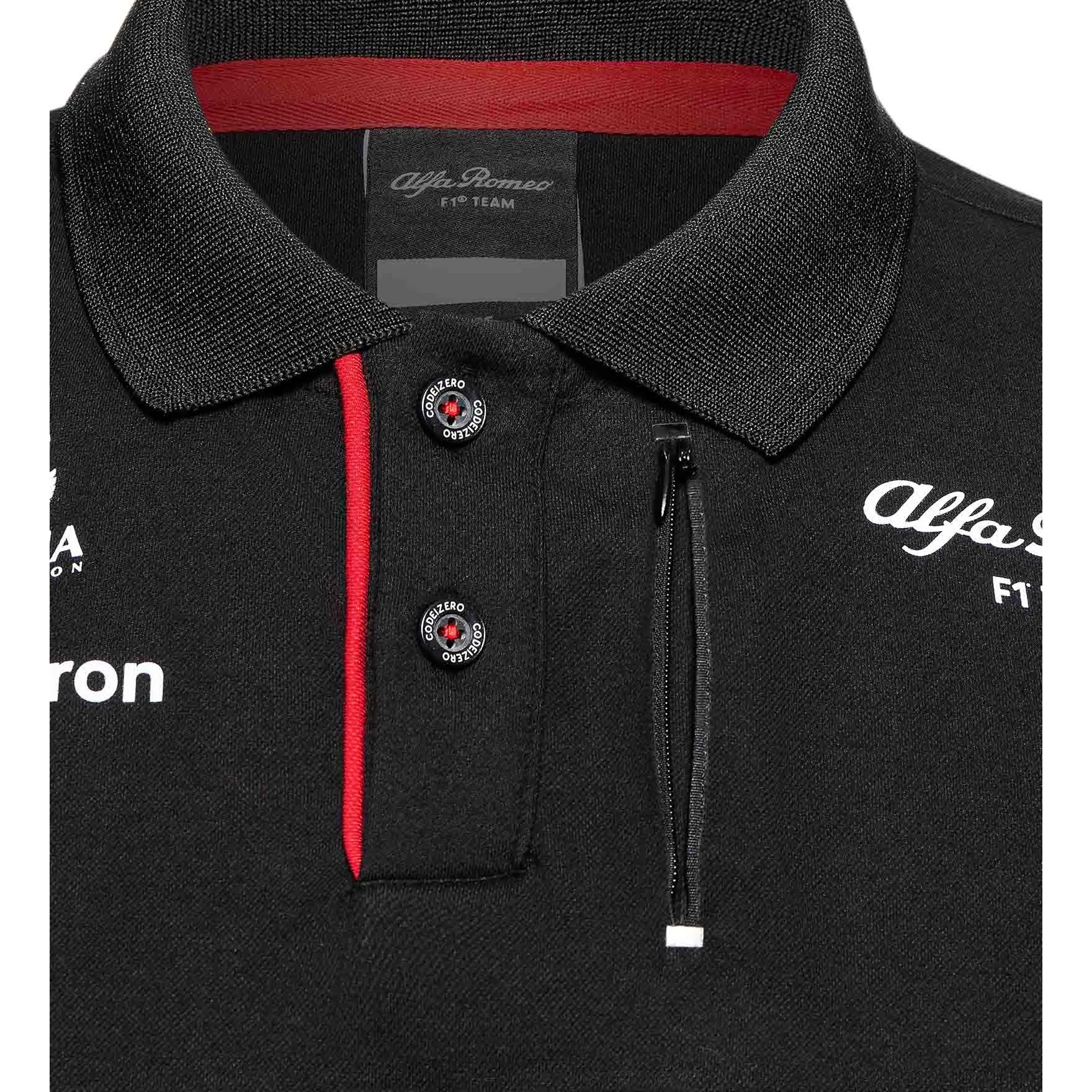 Alfa Romeo Racing F1 2023 Men's Team Polo Shirt - Black