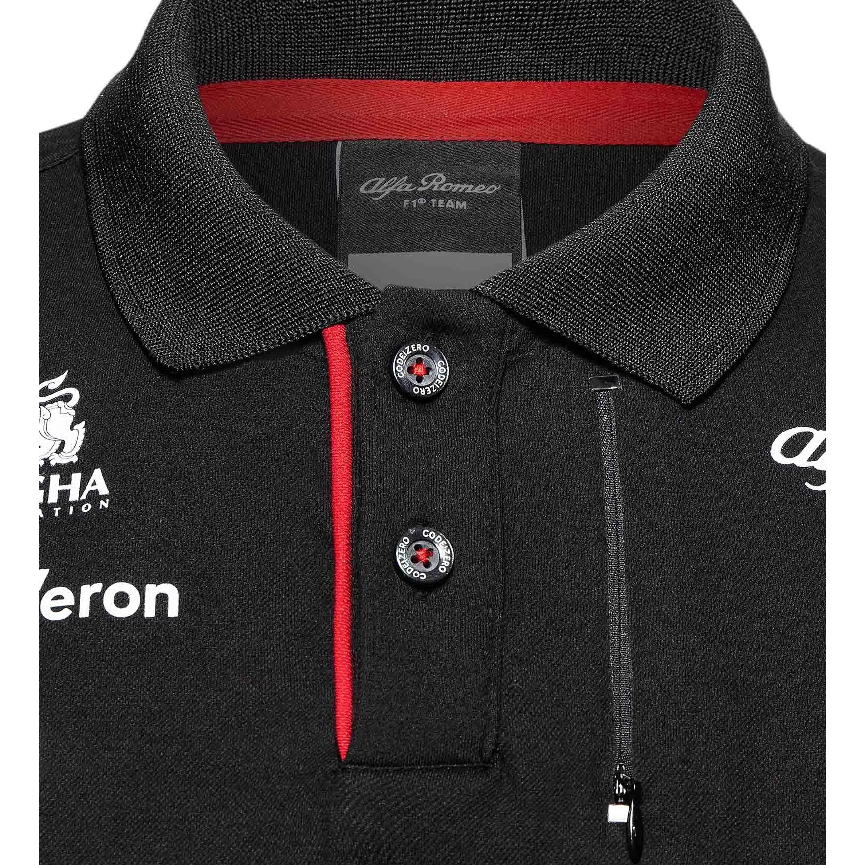 Alfa Romeo Racing F1 2023 Men's Team Polo Shirt - Black