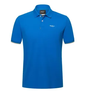 Alfa Romeo Racing F1 Small Logo Pique Polo Shirt - White/Black/Blue/Red