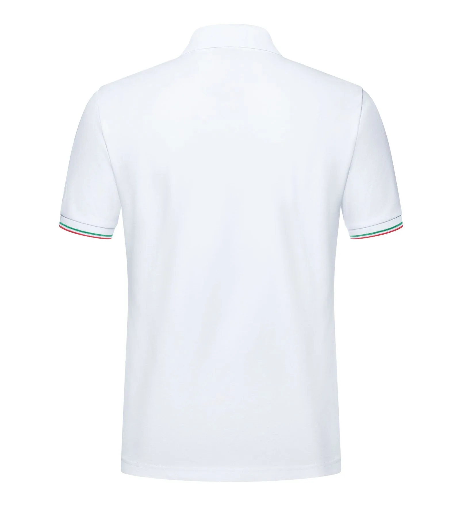 Alfa Romeo Racing F1 Small Logo Pique Polo Shirt - White/Black/Blue/Red