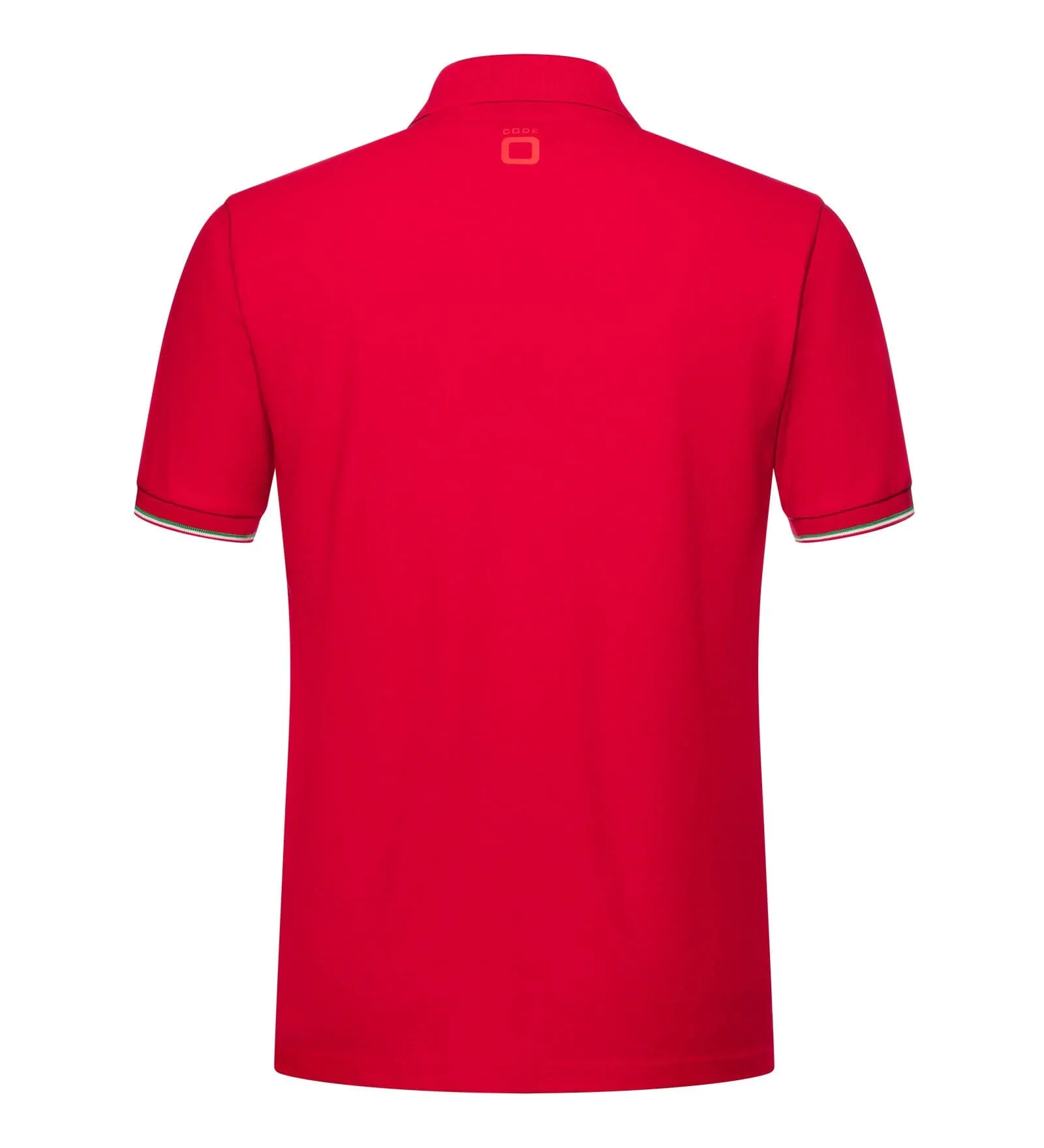 Alfa Romeo Racing F1 Small Logo Pique Polo Shirt - White/Black/Blue/Red