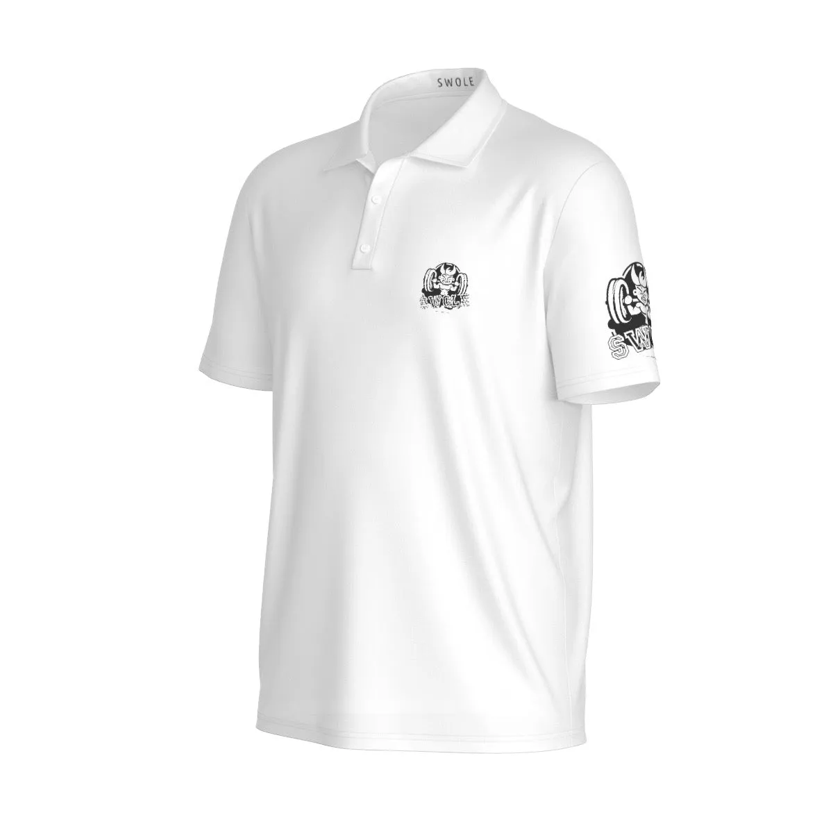 All-Over Print Men's Polo Collar Jersey swole print
