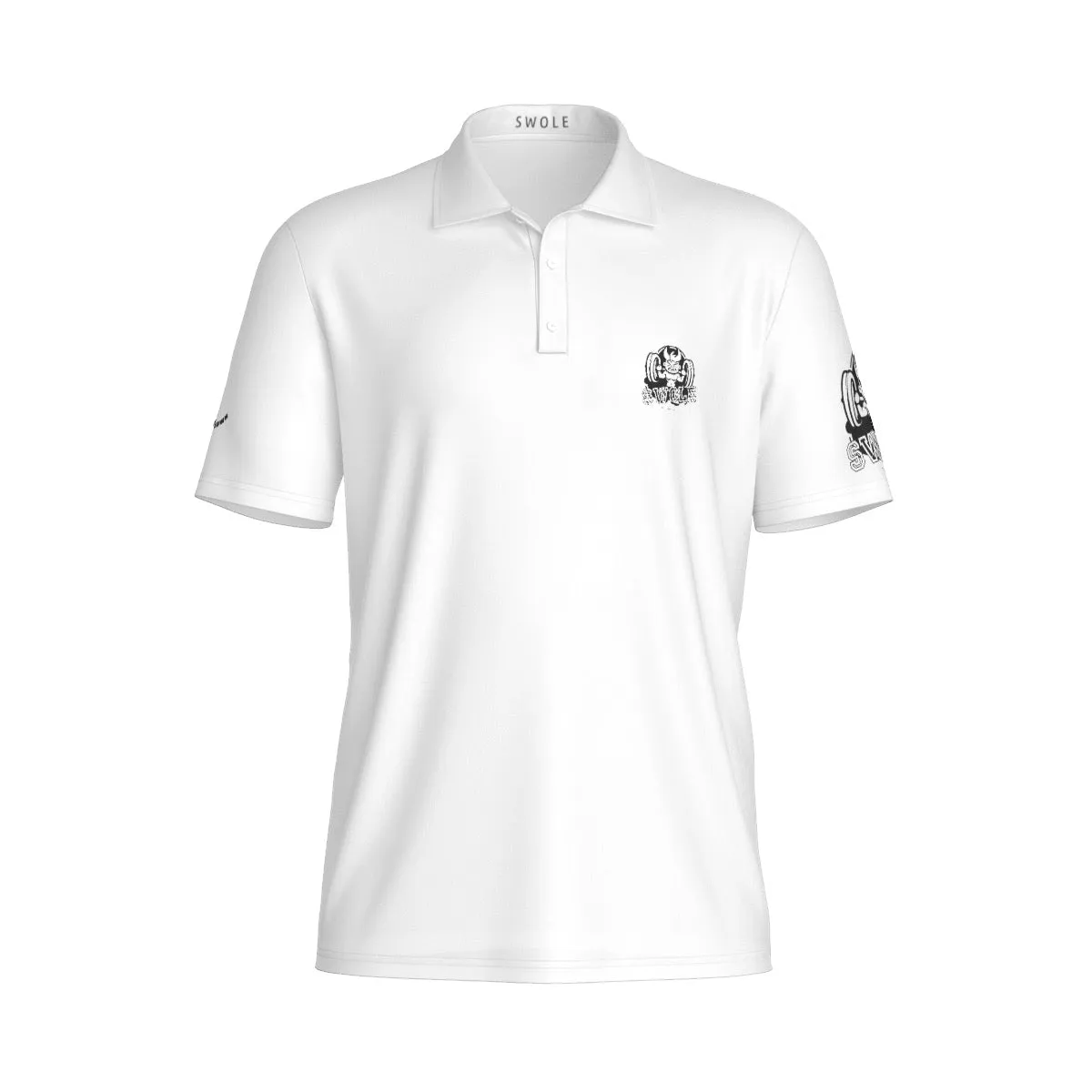 All-Over Print Men's Polo Collar Jersey swole print