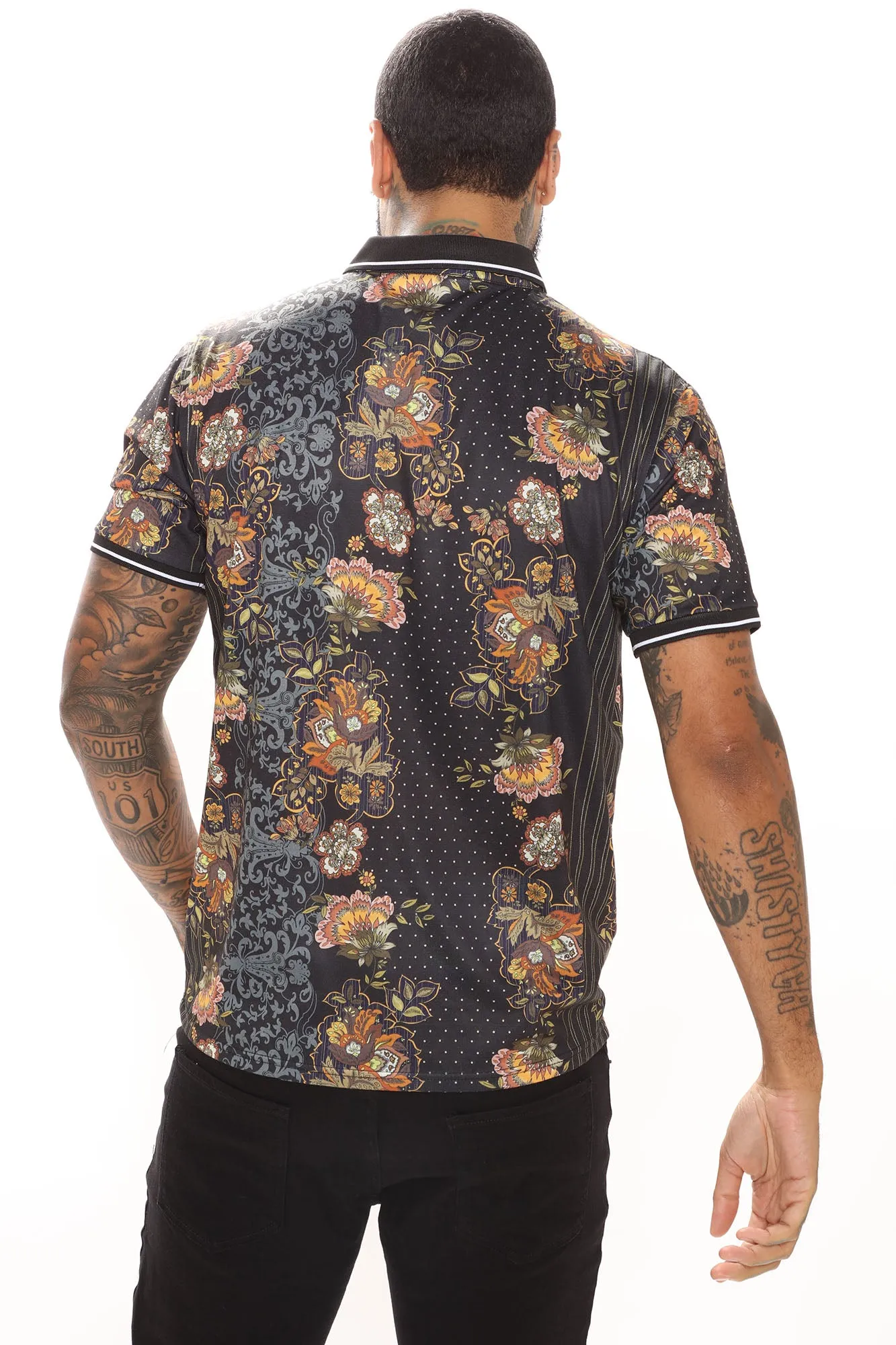 Alton Short Sleeve Polo - Black