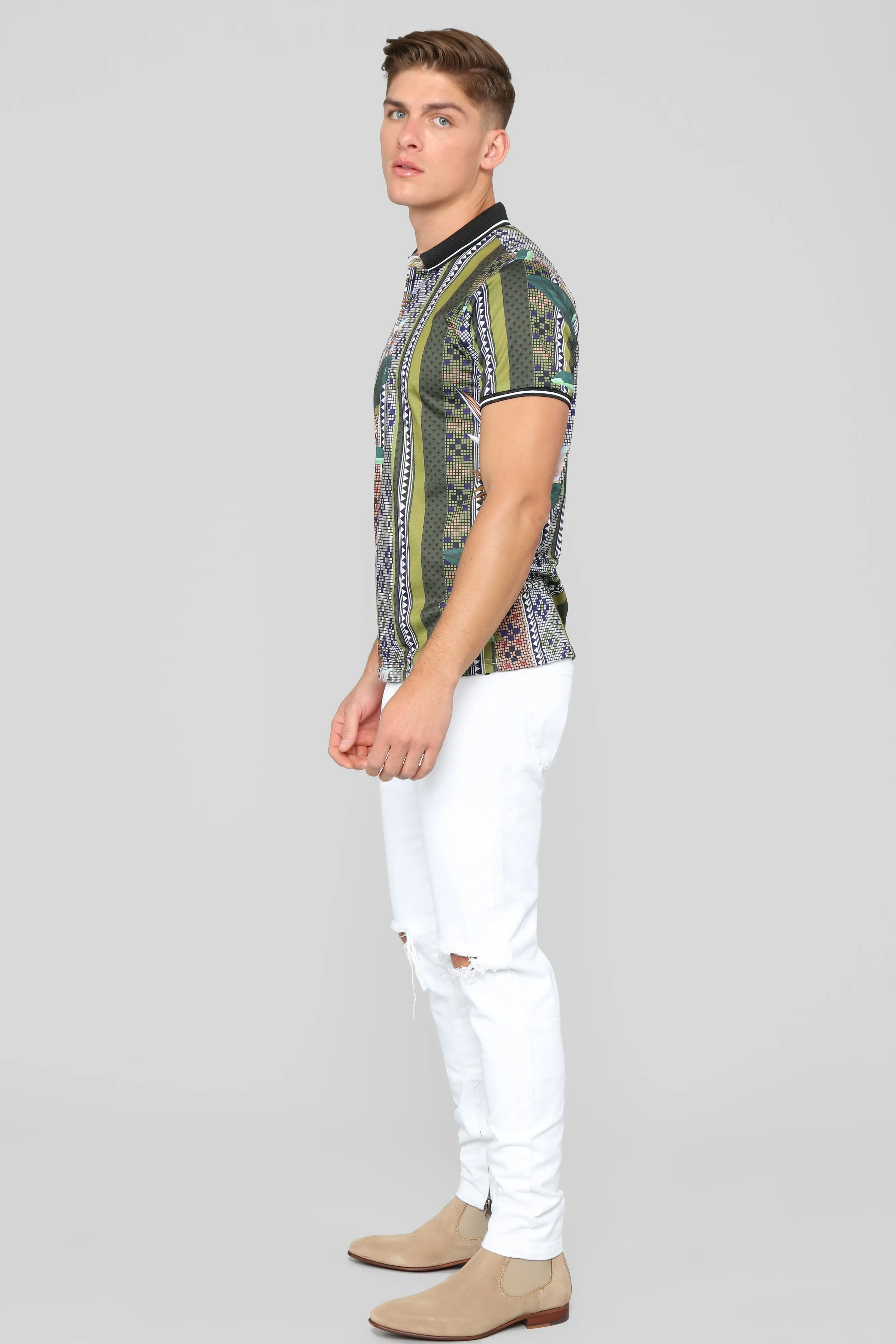 Alvaro Short Sleeve Polo - Green