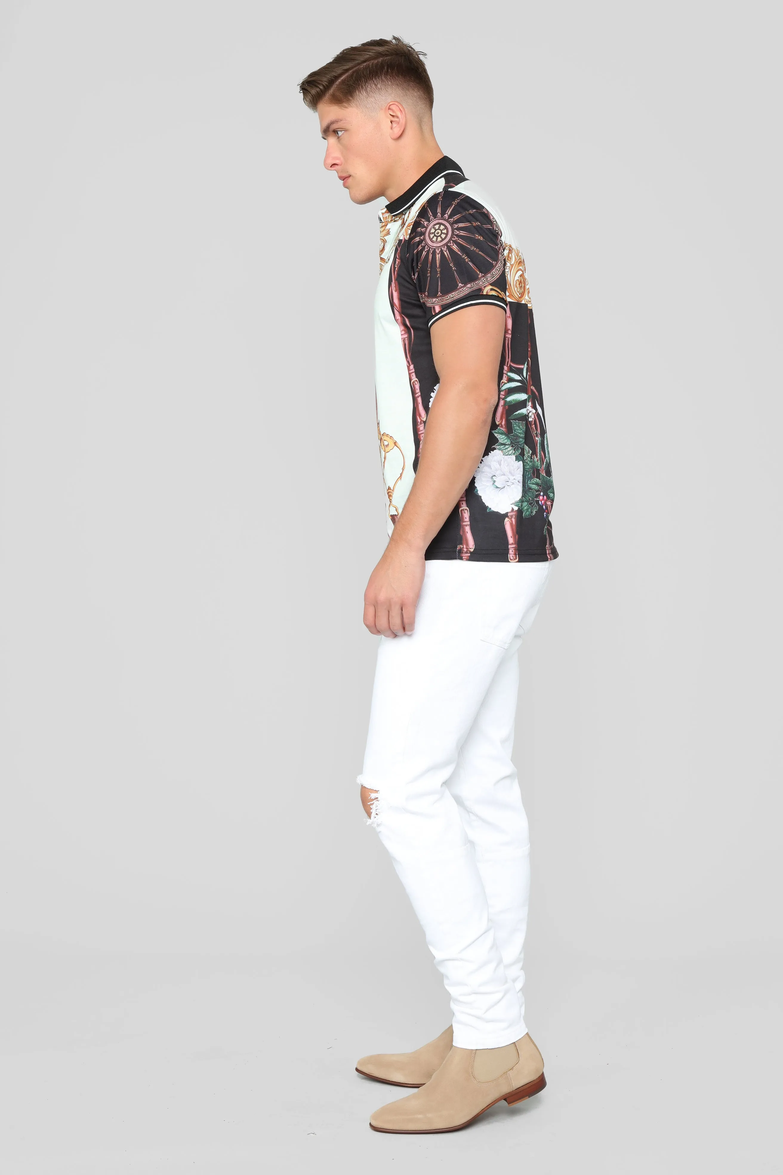 Anton Short Sleeve Polo - Black
