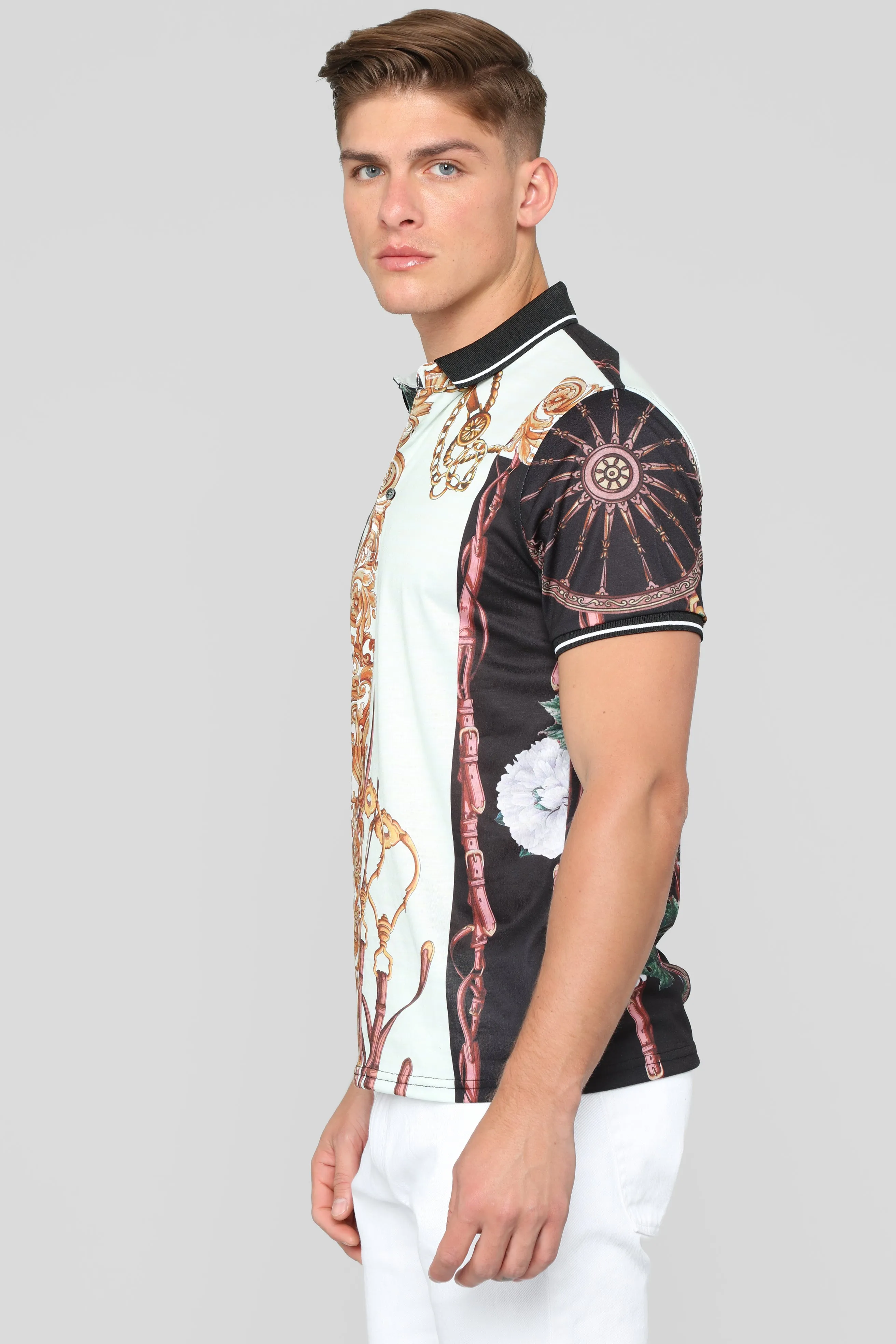 Anton Short Sleeve Polo - Black