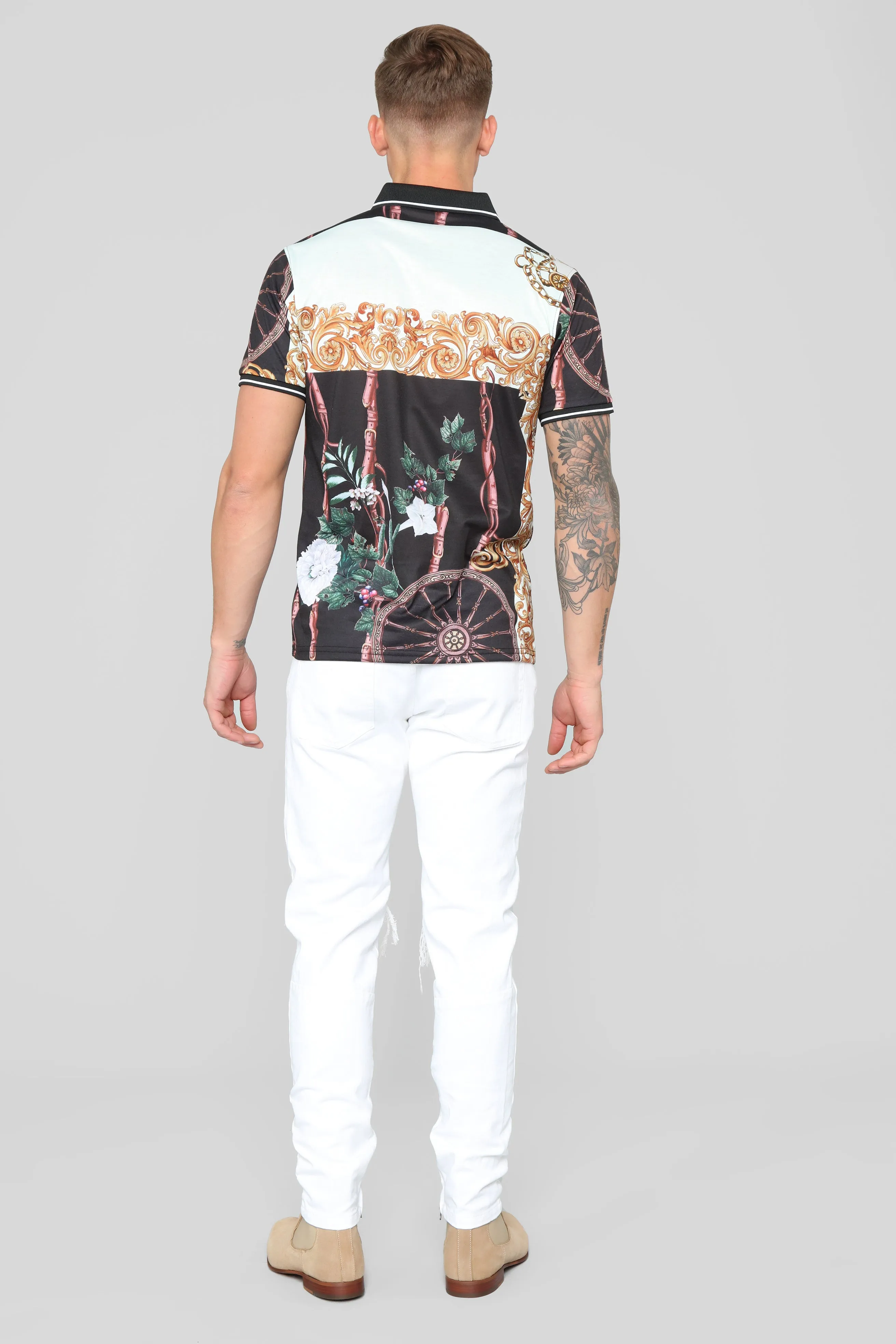 Anton Short Sleeve Polo - Black