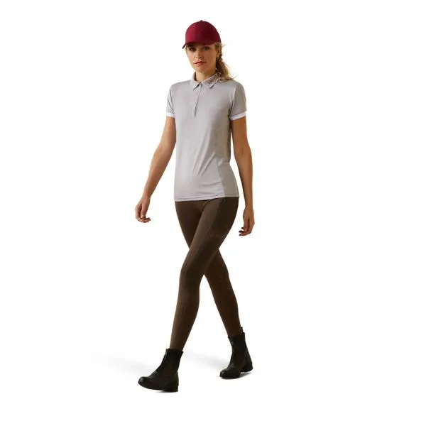 Ariat Womens Bandera 1/4 Zip Short Sleeve Polo Shirt