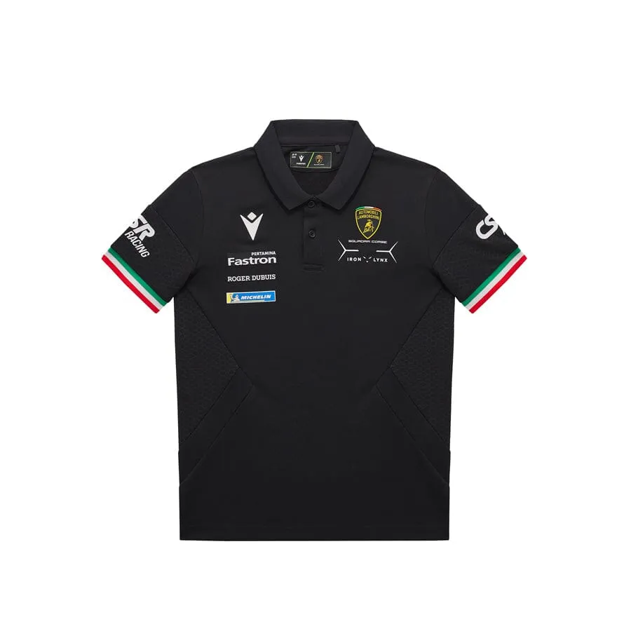 Automobili Lamborghini SC63 HyperCar Kids Team Polo Shirt - Youth Black/White