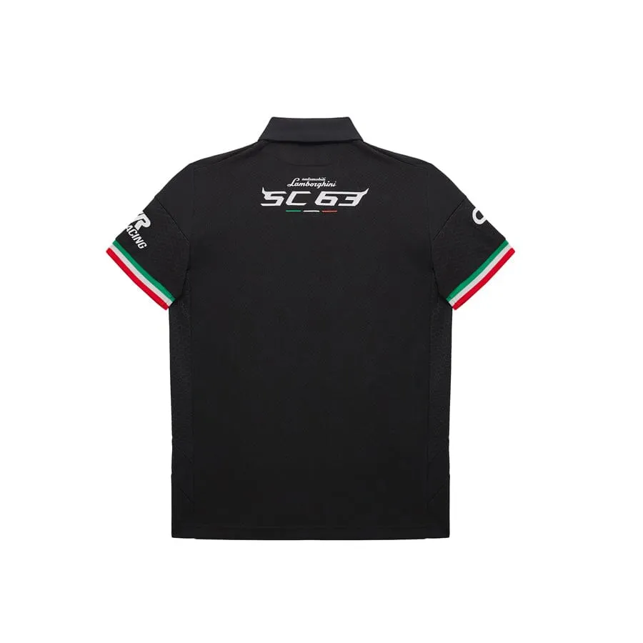 Automobili Lamborghini SC63 HyperCar Kids Team Polo Shirt - Youth Black/White
