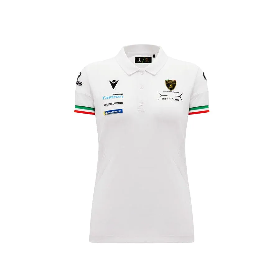 Automobili Lamborghini SC63 Hypercar Women's Team Polo Shirt - Black/White