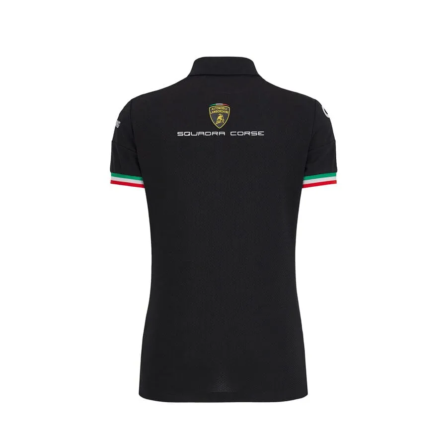 Automobili Lamborghini SC63 Hypercar Women's Team Polo Shirt - Black/White