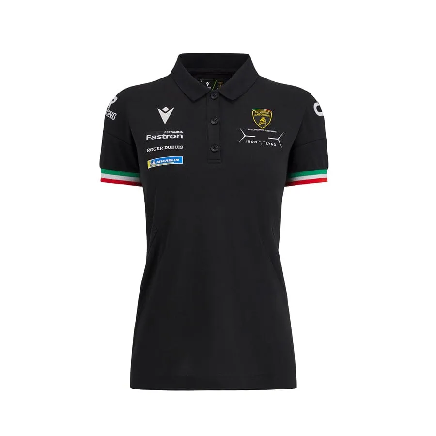 Automobili Lamborghini SC63 Hypercar Women's Team Polo Shirt - Black/White