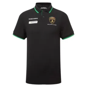 Automobili Lamborghini Squadra Corse Kids Team Polo Shirt - Youth Black