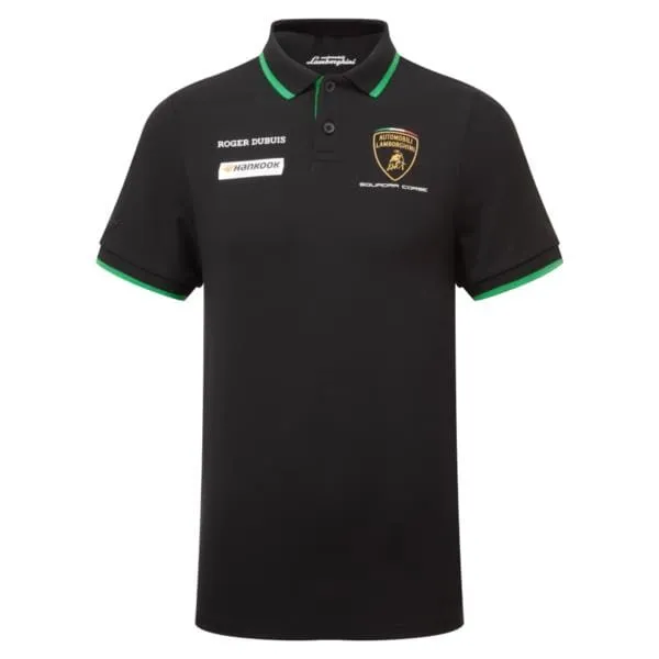 Automobili Lamborghini Squadra Corse Kids Team Polo Shirt - Youth Black