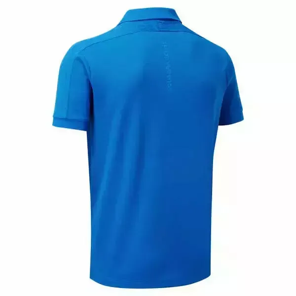 Automobili Lamborghini Squadra Corse Travel Polo Shirt - Blue/Orange/Gray
