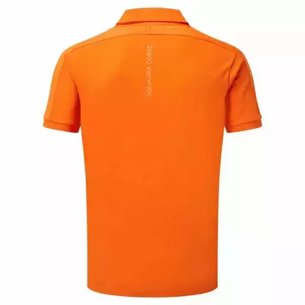 Automobili Lamborghini Squadra Corse Travel Polo Shirt - Blue/Orange/Gray