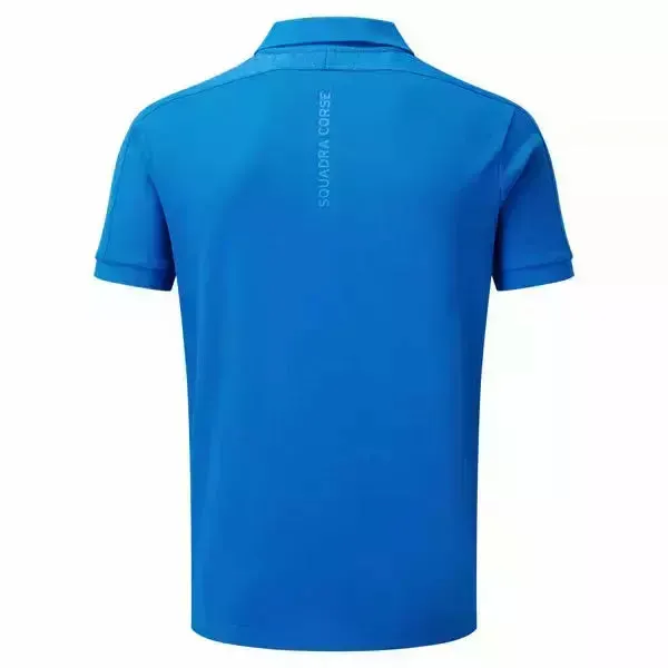 Automobili Lamborghini Squadra Corse Travel Polo Shirt - Blue/Orange/Gray