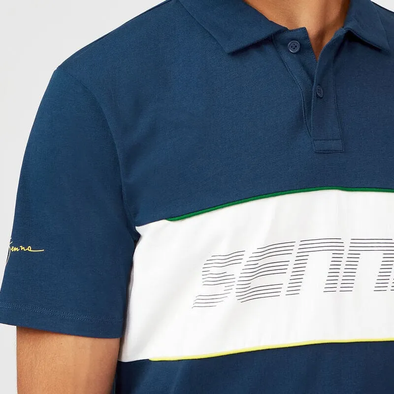 Ayrton Senna Men's Race Polo Shirt