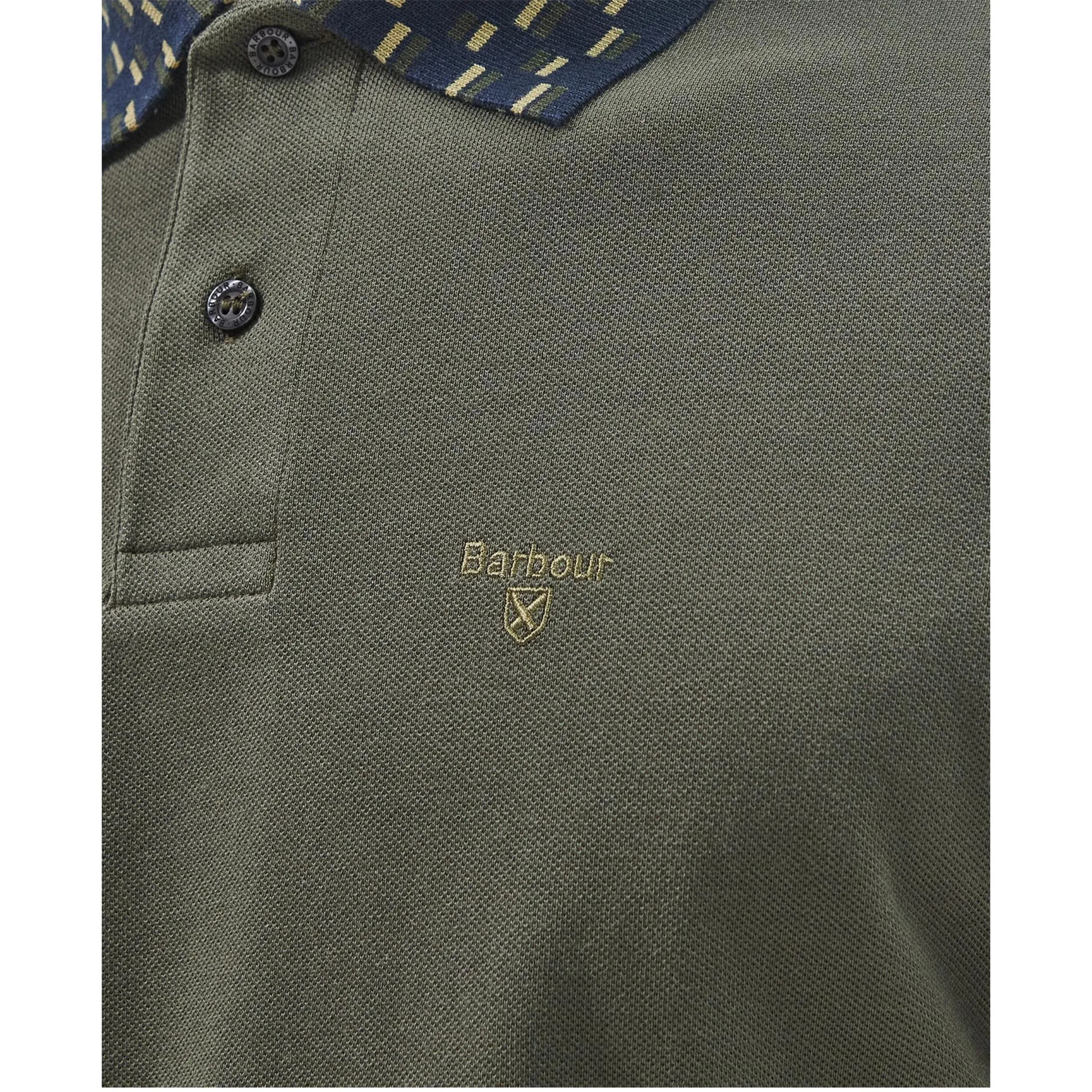 Barbour Middleham Tailored Polo Shirt Olive MML1332OL51