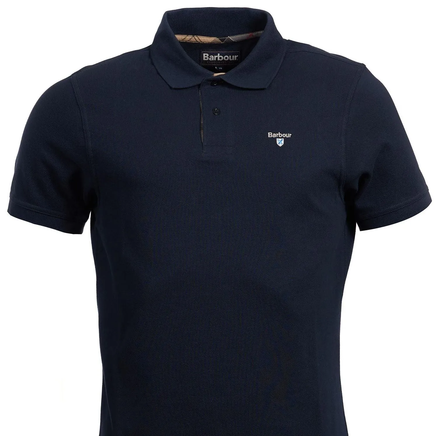Barbour Polo Shirt-Tartan Pique-New Navy-MML0012NY31