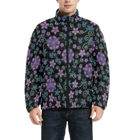 Berry Picking Men's Stand Collar Padded Jacket