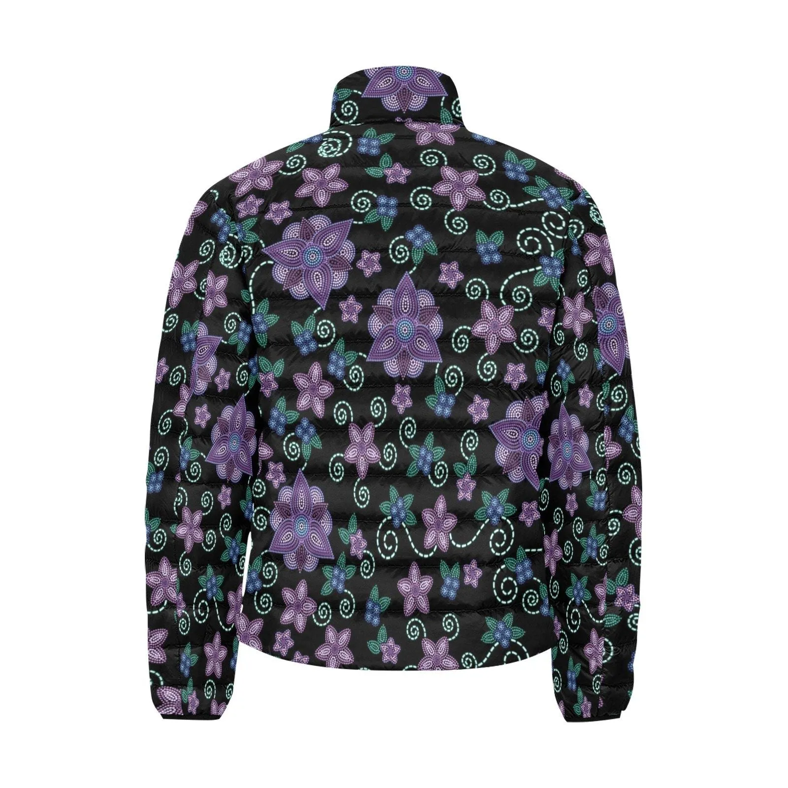 Berry Picking Men's Stand Collar Padded Jacket