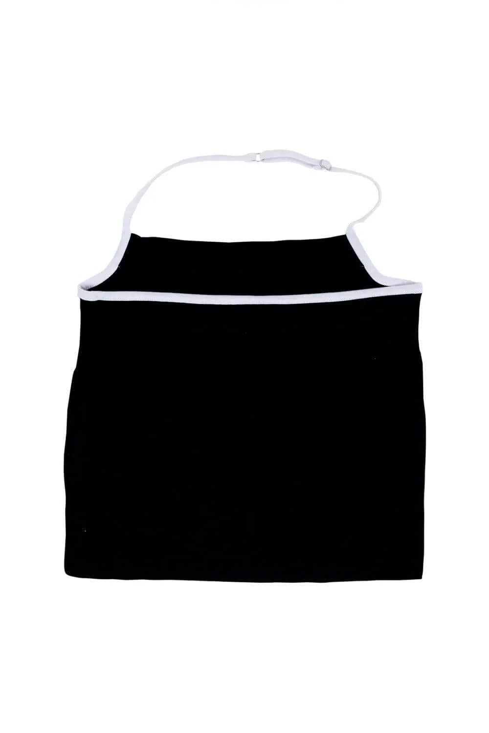 Black Ribbed Knit Skirt