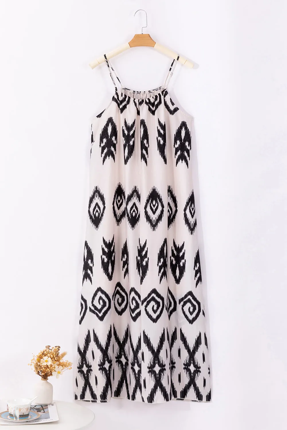 Boho Spaghetti Strap Beach Maxi Dress