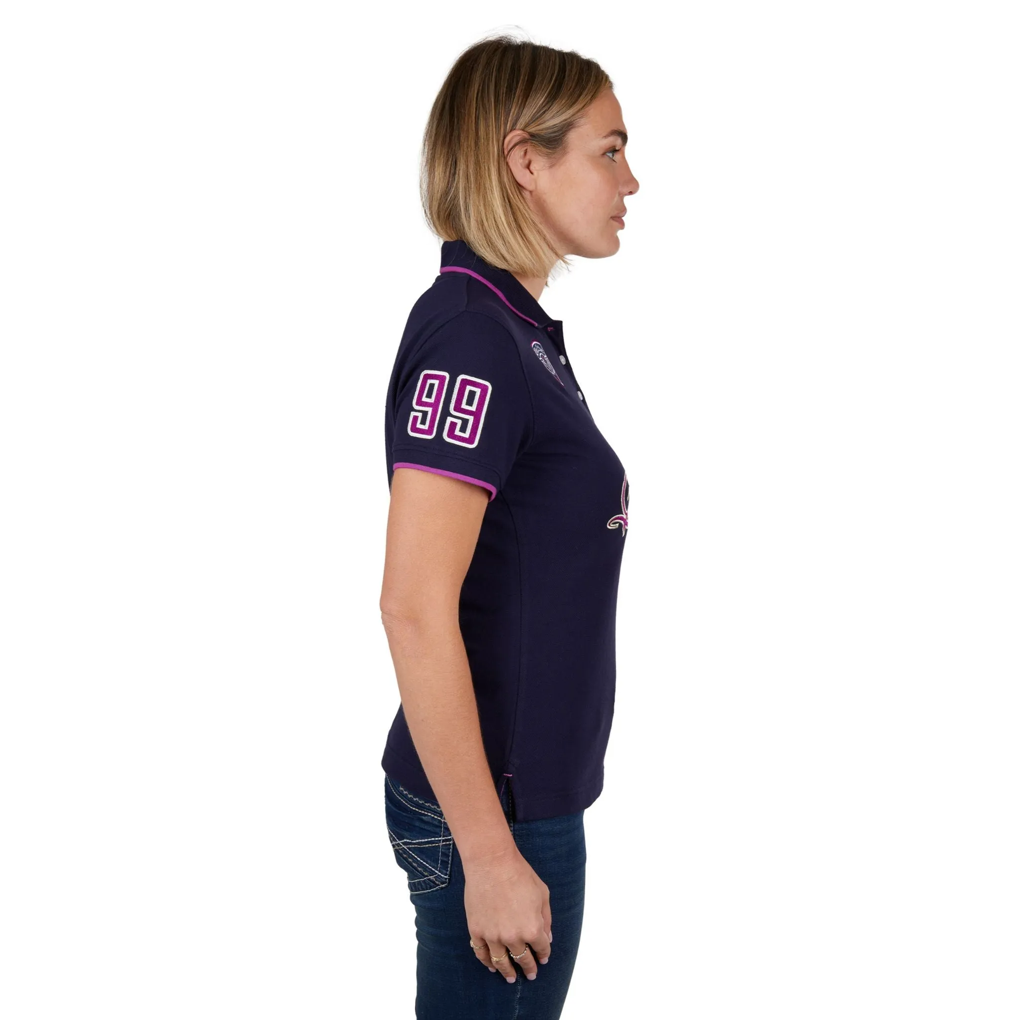 Bullzye Womens Belle Short Sleeve Polo Shirt