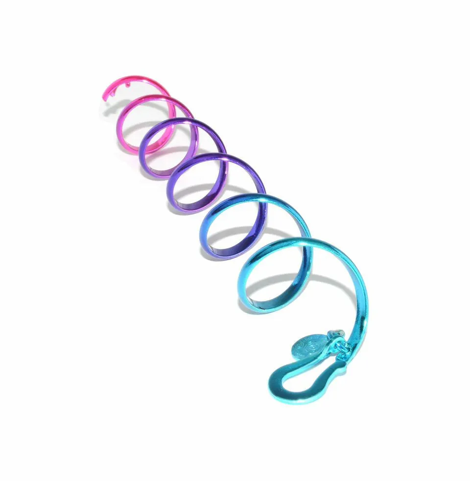 Celtic Blue Rainbow Complete Set - 6" Ponytail Holder