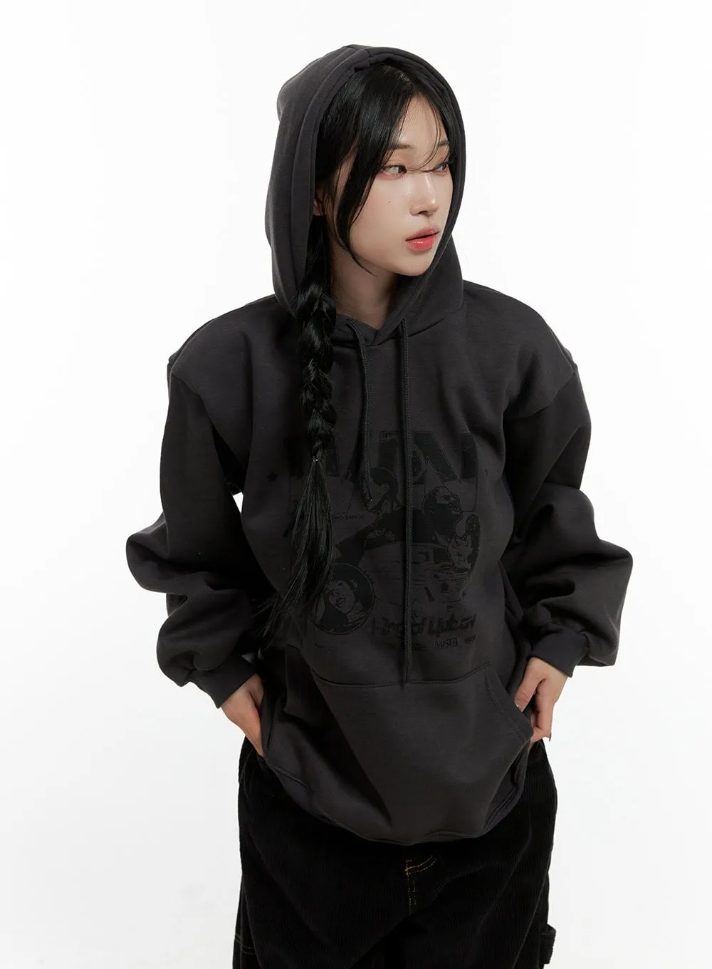 Chic Graphic Oversized Hoodie CN407