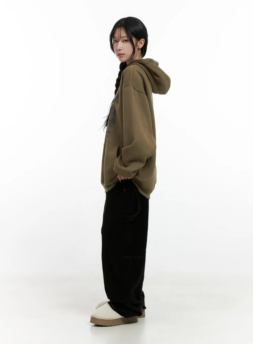 Chic Graphic Oversized Hoodie CN407