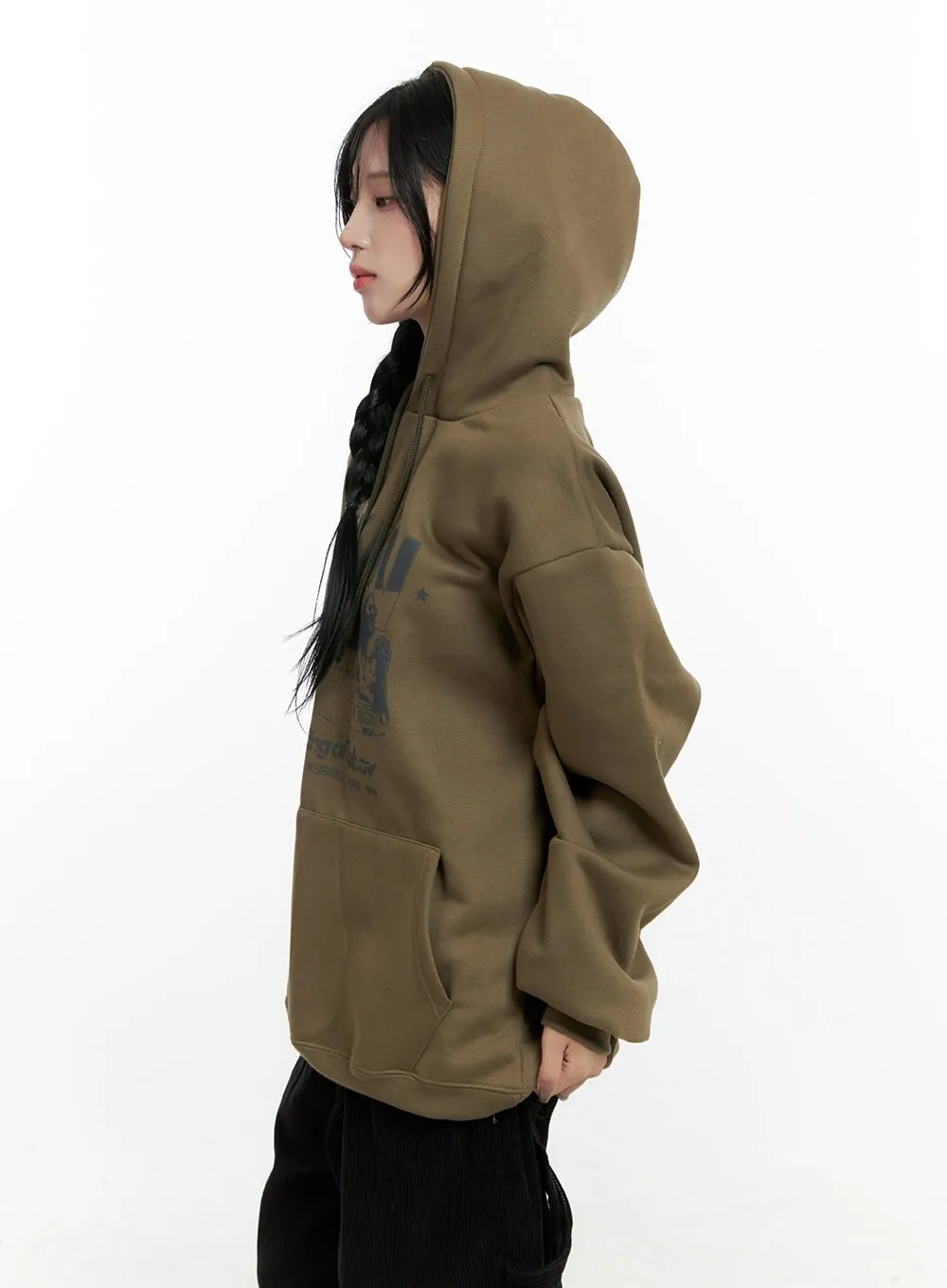 Chic Graphic Oversized Hoodie CN407