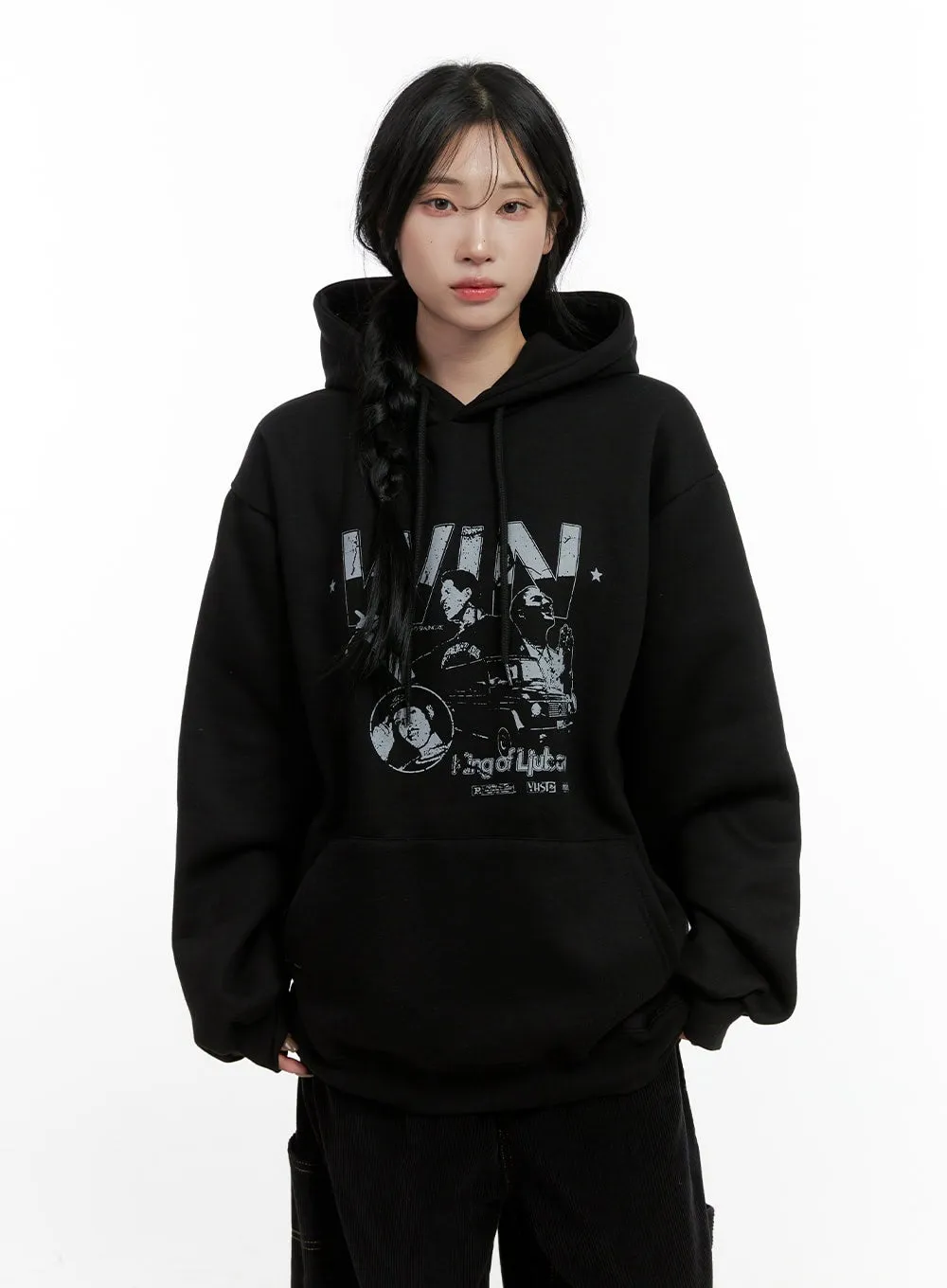Chic Graphic Oversized Hoodie CN407
