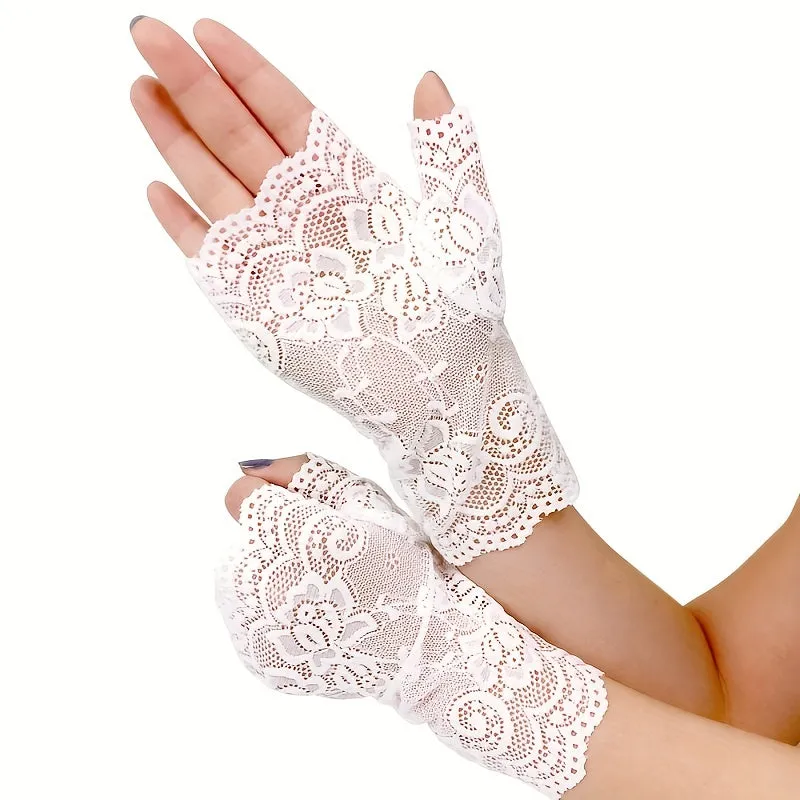 Chic Lace Gloves for Women  Ideal for Special Occasions