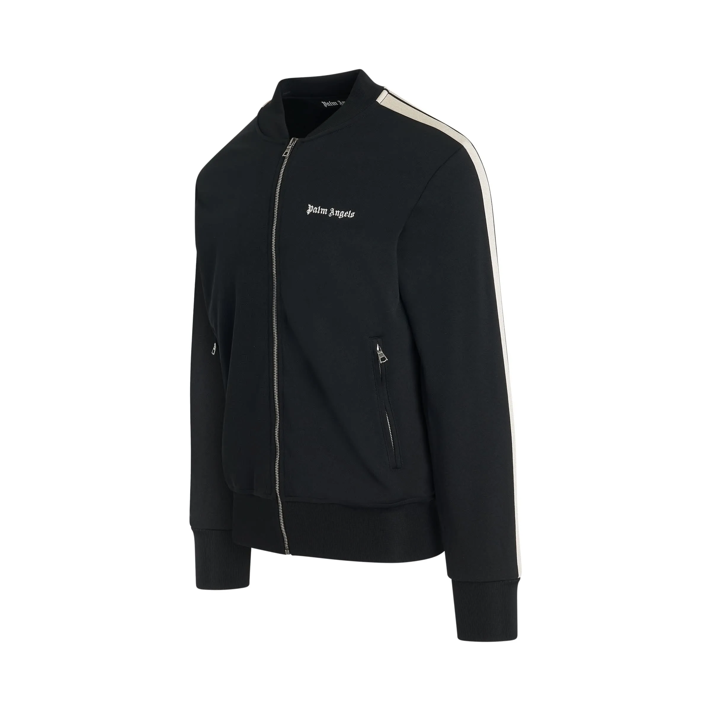 Classic Logo Bomber Jacket in Black/Off White
