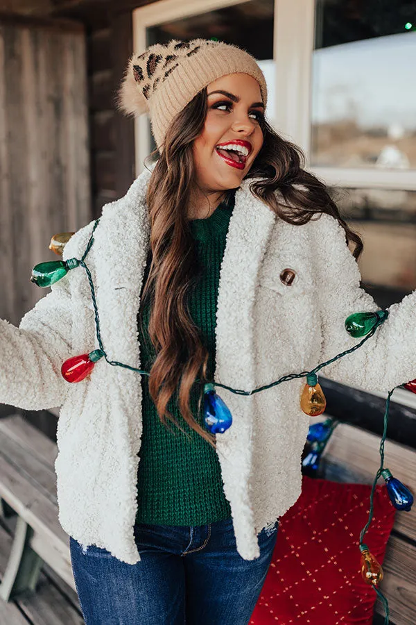 Cozy Confessions Sherpa Jacket