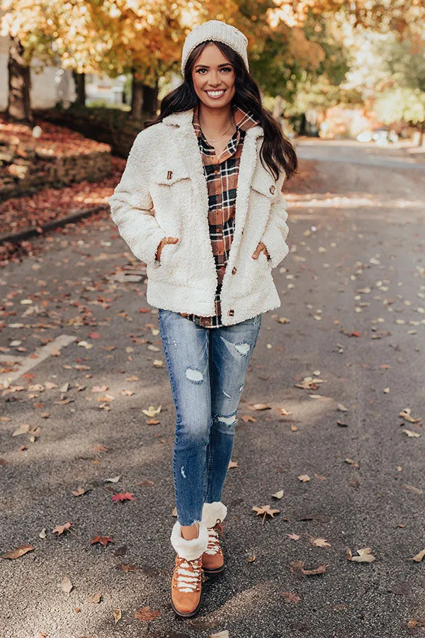 Cozy Confessions Sherpa Jacket