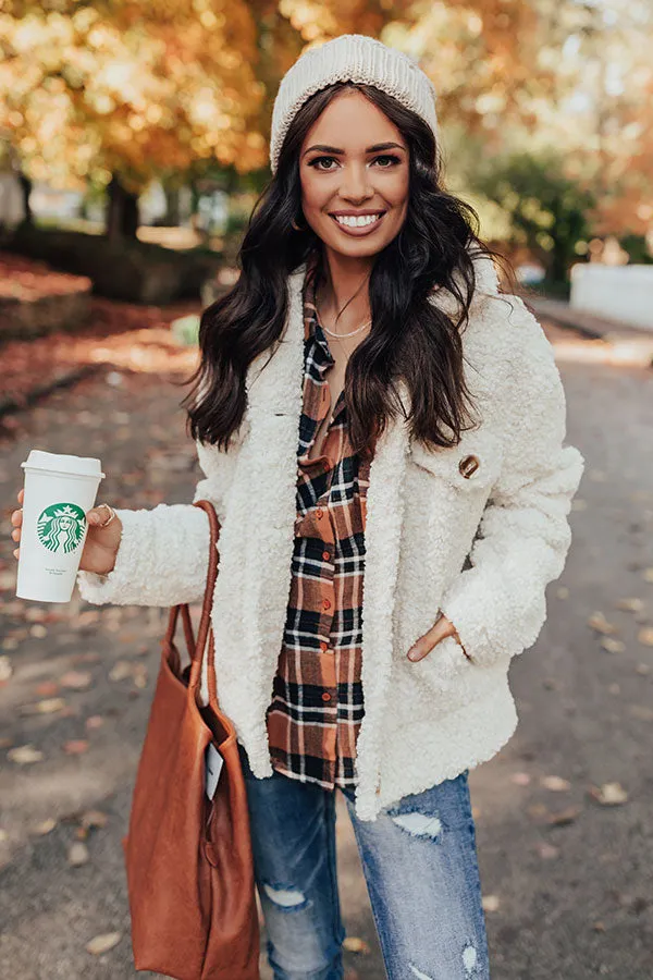 Cozy Confessions Sherpa Jacket