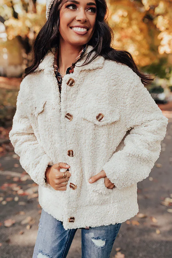 Cozy Confessions Sherpa Jacket
