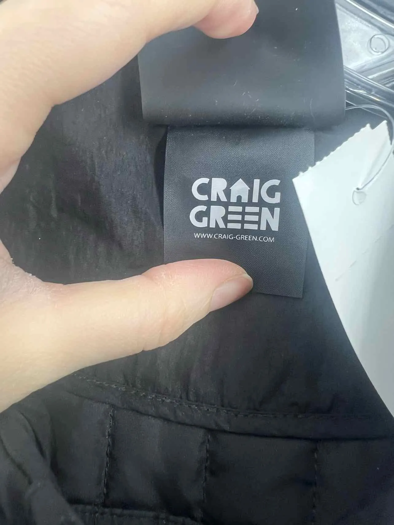 Craig Green Size L Black Quilted Men's Jacket- Men's