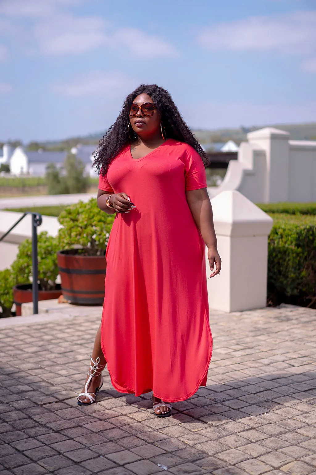Curve bottom maxi